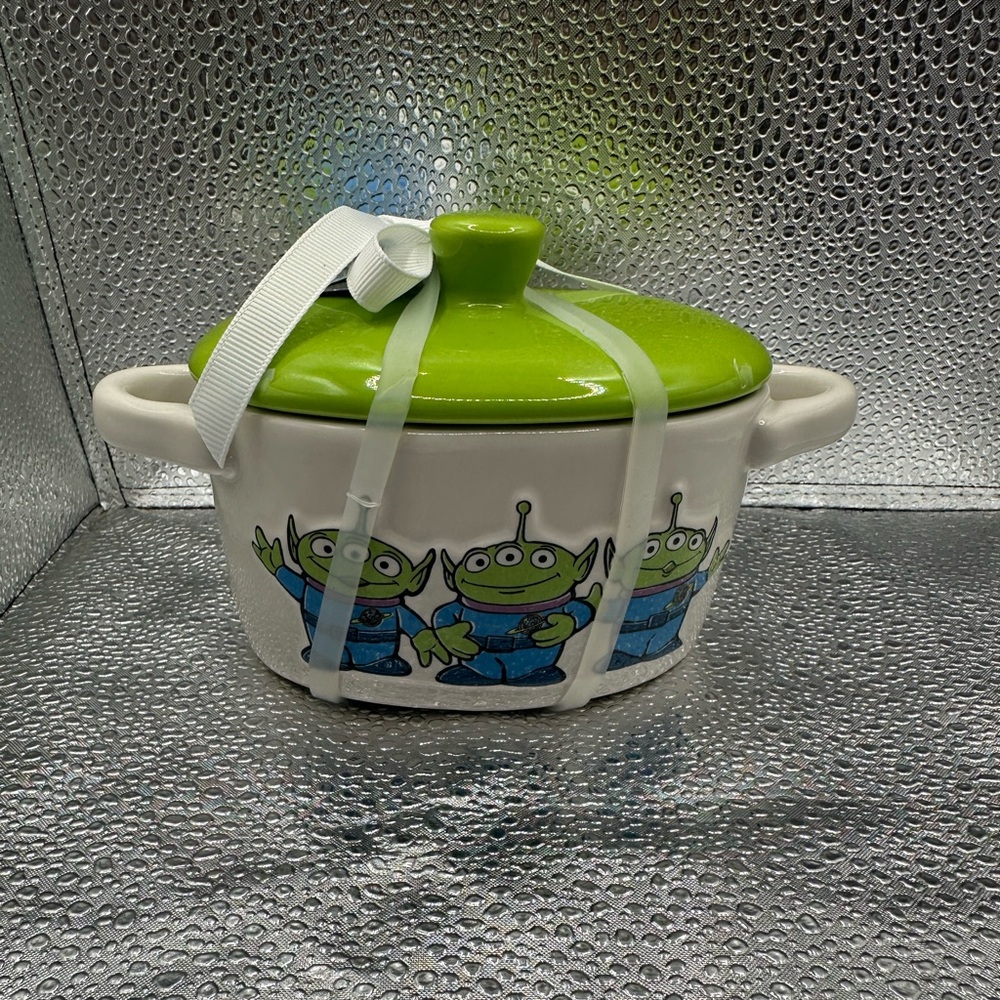RAE DUNN Disney Toy Story PREPARE TO BE CHOSEN Mini Baking Crock Dish Aliens New